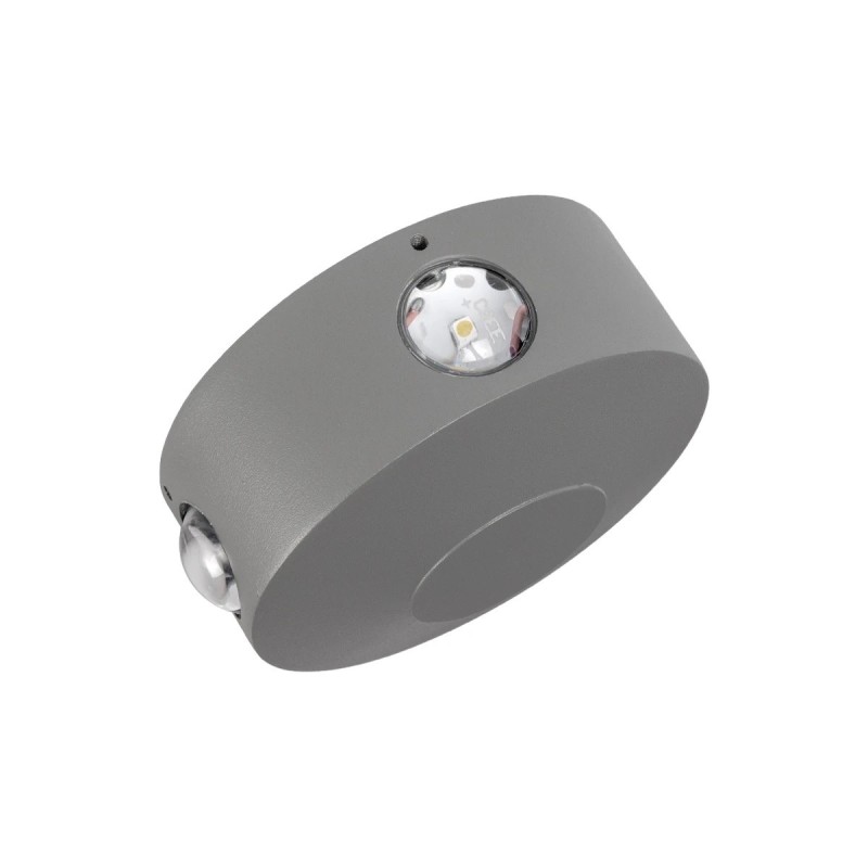 kelvo® ARKOS KLV-101-0108 Μοντέρνο Φωτιστικό Τοίχου - Απλίκα LED 8W 840lm 15° AC 220-240V Αδιάβροχο IP65 Θερμό Λευκό 2700K - Lumileds COB Chip & TÜV SÜD Driver - Γκρι Ανθρακί Ματ - Μ13 x Π5.5 x Υ13cm - 5 Χρόνια Εγγύηση