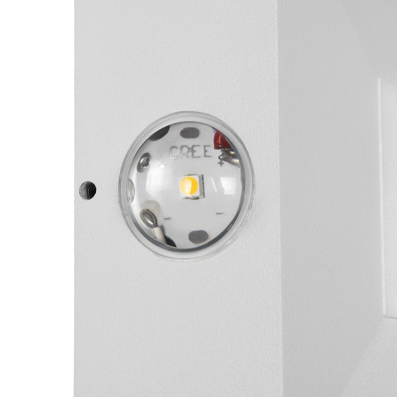 kelvo® ARKOS KLV-101-0112 Μοντέρνο Φωτιστικό Τοίχου - Απλίκα LED 8W 840lm 15° AC 220-240V Αδιάβροχο IP65 Θερμό Λευκό 2700K - Lumileds COB Chip & TÜV SÜD Driver - Λευκό Ματ - Μ14 x Π5.5 x Υ14cm - 5 Χρόνια Εγγύηση