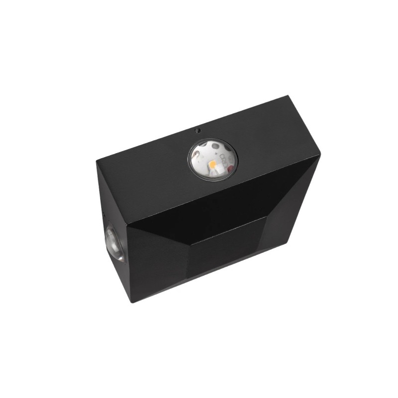 kelvo® ARKOS KLV-101-0110 Μοντέρνο Φωτιστικό Τοίχου - Απλίκα LED 8W 840lm 15° AC 220-240V Αδιάβροχο IP65 Θερμό Λευκό 2700K - Lumileds COB Chip & TÜV SÜD Driver - Μαύρο Ματ - Μ14 x Π5.5 x Υ14cm - 5 Χρόνια Εγγύηση