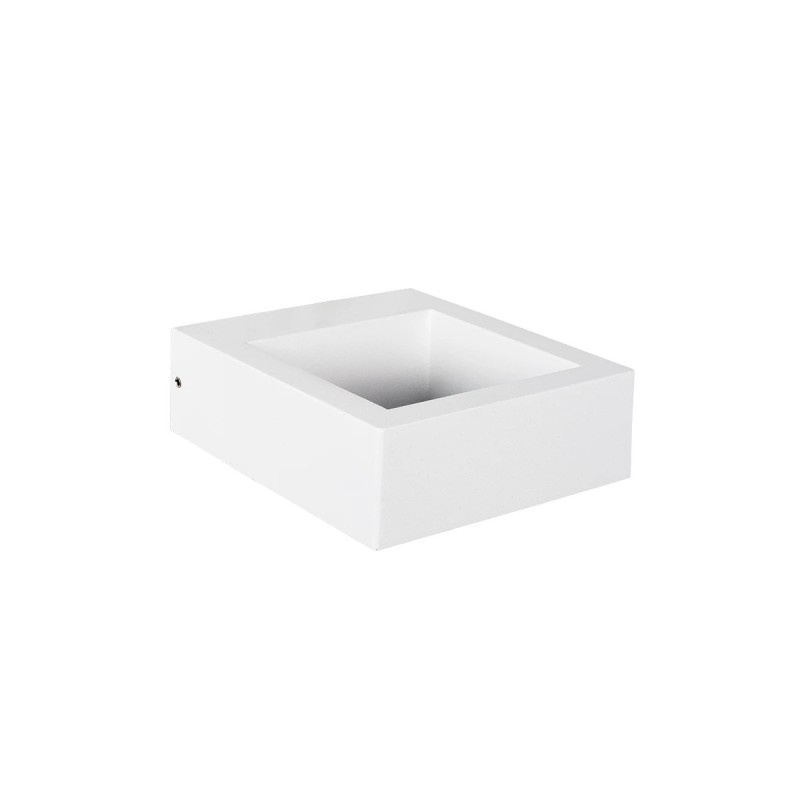 kelvo® AURA KLV-101-0118 Μοντέρνο Φωτιστικό Τοίχου - Απλίκα LED 7W 875lm 45° AC 220-240V Αδιάβροχο IP65 Θερμό Λευκό 2700K - Bridgelux COB Chip & TÜV SÜD Driver - Λευκό Ματ - Μ13 x Π15 x Υ4.5cm - 5 Χρόνια Εγγύηση