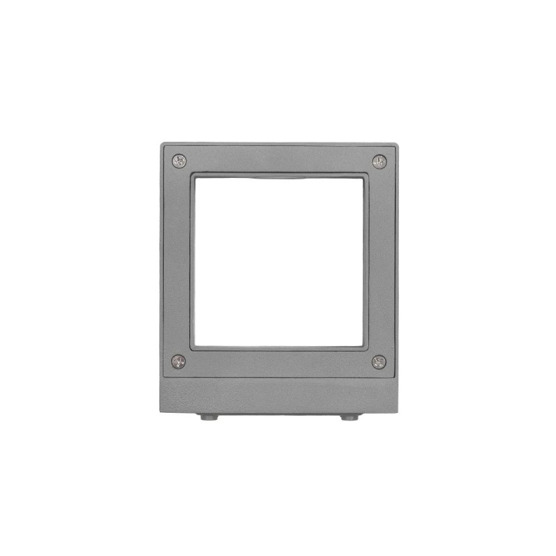 kelvo® AURA KLV-101-0117 Μοντέρνο Φωτιστικό Τοίχου - Απλίκα LED 7W 875lm 45° AC 220-240V Αδιάβροχο IP65 Θερμό Λευκό 2700K - Bridgelux COB Chip & TÜV SÜD Driver - Γκρι Ανθρακί Ματ - Μ13 x Π15 x Υ4.5cm - 5 Χρόνια Εγγύηση