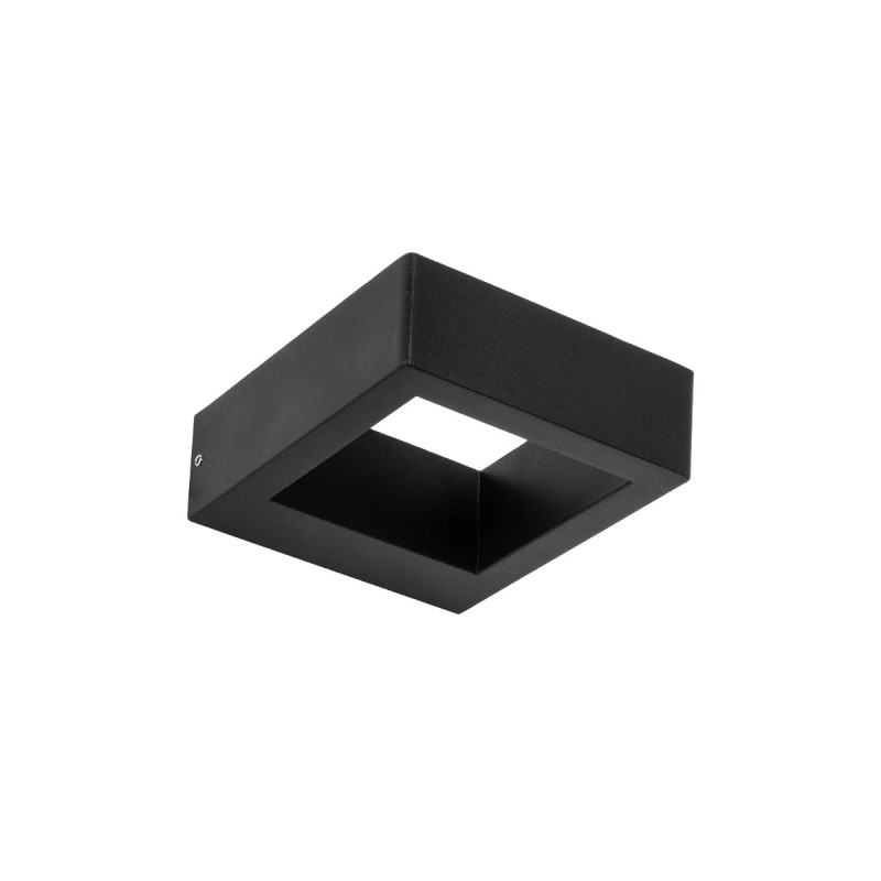 kelvo® AURA KLV-101-0116 Μοντέρνο Φωτιστικό Τοίχου - Απλίκα LED 7W 875lm 45° AC 220-240V Αδιάβροχο IP65 Θερμό Λευκό 2700K - Bridgelux COB Chip & TÜV SÜD Driver - Μαύρο Ματ - Μ13 x Π15 x Υ4.5cm - 5 Χρόνια Εγγύηση