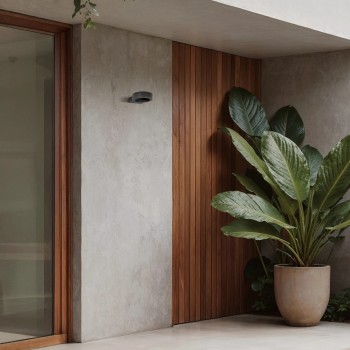 kelvo® AURA KLV-101-0114 Φωτιστικό Τοίχου / Απλίκα LED 7W 875lm 45° AC 220-240V Αδιάβροχο IP65 Θερμό Λευκό 2700K - Bridgelux COB Chip & TÜV SÜD Driver - Γκρι Ανθρακί Ματ - Μ15 x Π13 x Υ4.5cm - 5 Χρόνια Εγγύηση