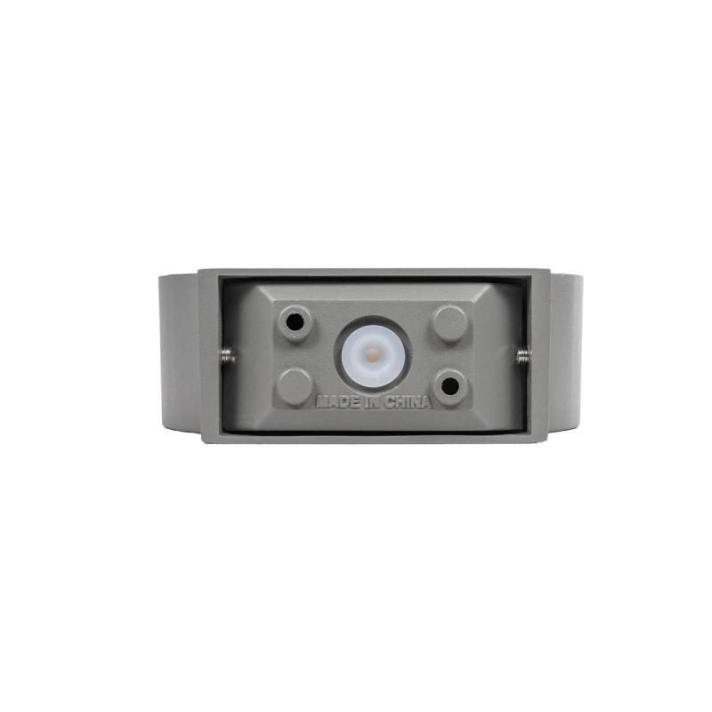 kelvo® AURA KLV-101-0114 Μοντέρνο Φωτιστικό Τοίχου - Απλίκα LED 7W 875lm 45° AC 220-240V Αδιάβροχο IP65 Θερμό Λευκό 2700K - Bridgelux COB Chip & TÜV SÜD Driver - Γκρι Ανθρακί Ματ - Μ15 x Π13 x Υ4.5cm - 5 Χρόνια Εγγύηση