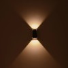 kelvo® FLUX KLV-101-0119 Μοντέρνο Φωτιστικό Τοίχου - Απλίκα LED 6W 750lm 30° AC 220-240V Αδιάβροχο IP65 Θερμό Λευκό 2700K - Bridgelux COB Chip & TÜV SÜD Driver - Μαύρο Ματ - Μ5 x Π8.5 x Υ17cm - 5 Χρόνια Εγγύηση