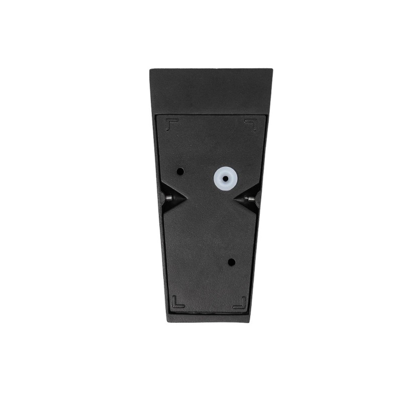 kelvo® FLUX KLV-101-0119 Μοντέρνο Φωτιστικό Τοίχου - Απλίκα LED 6W 750lm 30° AC 220-240V Αδιάβροχο IP65 Θερμό Λευκό 2700K - Bridgelux COB Chip & TÜV SÜD Driver - Μαύρο Ματ - Μ5 x Π8.5 x Υ17cm - 5 Χρόνια Εγγύηση