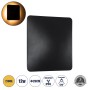 GLOBOSTAR® HELIO-S 60664 Μοντέρνο Φωτιστικό Τοίχου - Απλίκα LED 12W 1380lm 120° AC 220-240V Αδιάβροχο IP65 Θερμό Λευκό 2700K - Lumileds SMD Chip & TÜV SÜD Driver - Μαύρο Ματ - Μ26 x Π5 x Υ26cm - 5 Χρόνια Εγγύηση