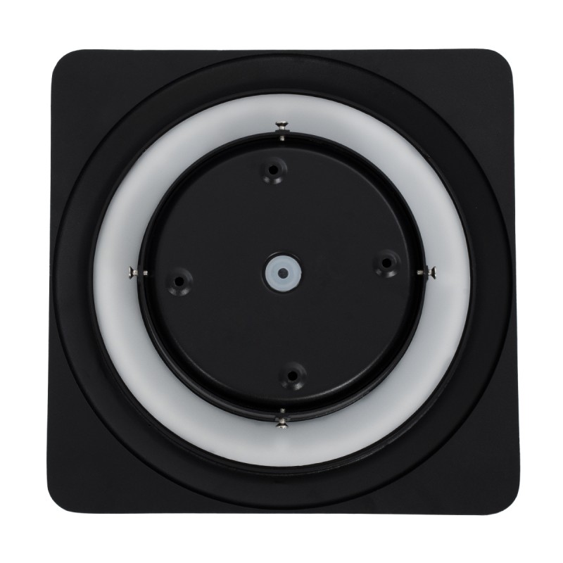 GloboStar® HELIO-S 60664 Φωτιστικό Τοίχου - Απλίκα Αρχιτεκτονικού Φωτισμού Εσωτερικού/Εξωτερικού Χώρου LED 12W 1380lm 120° x 360° AC 220-240V Αδιάβροχο IP65 Μ26 x Π5 x Υ26cm - Θερμό Λευκό 2700K - Μαύρο - Τετράγωνο - Bridgelux Chip - 3 Years Warranty