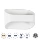 GloboStar® EDEN 60665 Φωτιστικό Τοίχου - Απλίκα Αρχιτεκτονικού Φωτισμού Εσωτερικού Χώρου Up & Down LED 10W 1000lm 60° AC 220-240V IP20 Μ16 x Π10.5 x Υ9cm - Φυσικό Λευκό 4500K - Λευκό - Bridgelux Chip - 3 Years Warranty GloboStar® EDEN 60665 Φωτιστικό Τοίχου - Απλίκα Αρχιτεκτονικού Φωτισμού Εσωτερικού Χώρου Up & Down LED 10W 1000lm 60° AC 220-240V IP20 Μ16 x Π10.5 x Υ9cm - Φυσικό Λευκό 4500K - Λευκό - Bridgelux Chip - 3 Years Warranty
