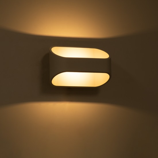 GloboStar® EDEN 60666 Φωτιστικό Τοίχου - Απλίκα Αρχιτεκτονικού Φωτισμού Εσωτερικού Χώρου Up & Down LED 10W 950lm 60° AC 220-240V IP20 Μ16 x Π10.5 x Υ9cm - Θερμό Λευκό 2700K - Λευκό - Bridgelux Chip - 3 Years Warranty GloboStar® EDEN 60666 Φωτιστικό Τοίχου - Απλίκα Αρχιτεκτονικού Φωτισμού Εσωτερικού Χώρου Up & Down LED 10W 950lm 60° AC 220-240V IP20 Μ16 x Π10.5 x Υ9cm - Θερμό Λευκό 2700K - Λευκό - Bridgelux Chip - 3 Years Warranty