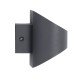GloboStar® EDEN 60667 Φωτιστικό Τοίχου - Απλίκα Αρχιτεκτονικού Φωτισμού Εσωτερικού Χώρου Up & Down LED 10W 1000lm 60° AC 220-240V IP20 Μ16 x Π10.5 x Υ9cm - Φυσικό Λευκό 4500K - Γκρι Ανθρακί - Bridgelux Chip - 3 Years Warranty