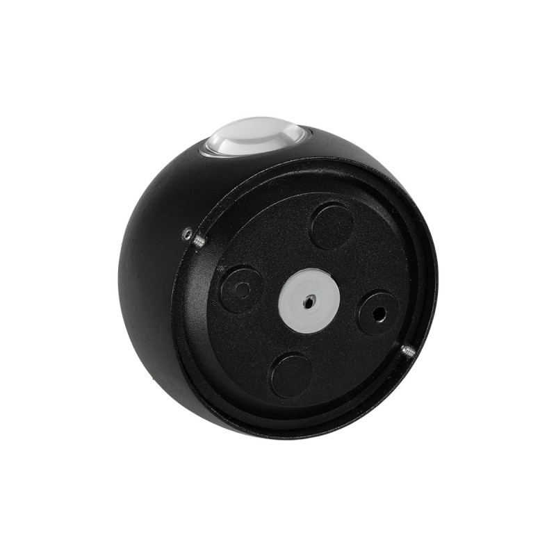 GLOBOSTAR® VEGA 60672 Μοντέρνο Φωτιστικό Τοίχου - Απλίκα LED 6W 750lm 30° AC 220-240V Αδιάβροχο IP65 Θερμό Λευκό 2700K - Bridgelux COB Chip & TÜV SÜD Driver - Μαύρο Ματ - Μ10 x Π7.5 x Υ10cm - 5 Χρόνια Εγγύηση