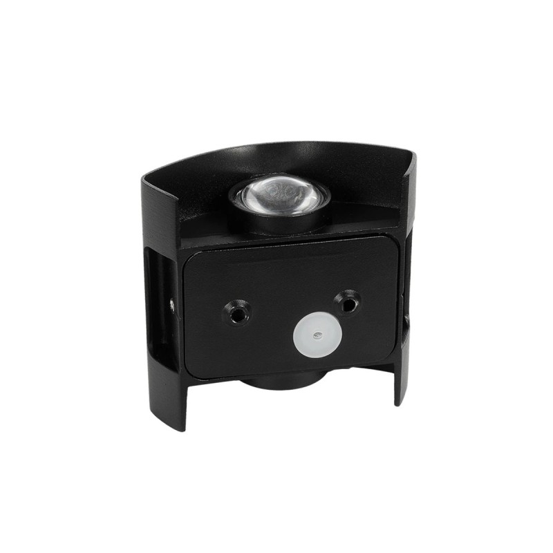 GLOBOSTAR® SIXOAD 60676 Μοντέρνο Φωτιστικό Τοίχου - Απλίκα LED 4W 500lm 30° AC 220-240V Αδιάβροχο IP65 Θερμό Λευκό 2700K - CREE XPE Chip & TÜV SÜD Driver - Μαύρο Ματ - Μ8.5 x Π3.5 x Υ8cm - 5 Χρόνια Εγγύηση