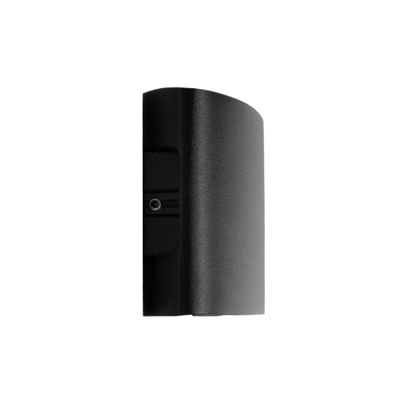 GLOBOSTAR® SIXOAD 60677 Μοντέρνο Φωτιστικό Τοίχου - Απλίκα LED 8W 1000lm 30° AC 220-240V Αδιάβροχο IP65 Θερμό Λευκό 2700K - CREE XPE Chip & TÜV SÜD Driver - Μαύρο Ματ - Μ12 x Π4 x Υ8cm - 5 Χρόνια Εγγύηση