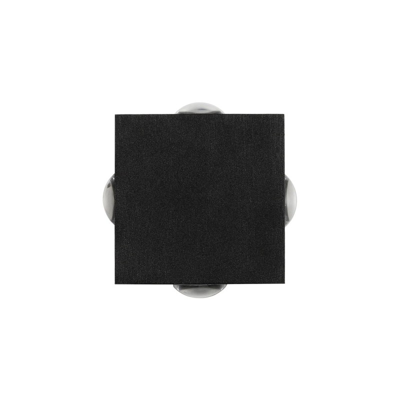 GLOBOSTAR® HIKARI 60686 Μοντέρνο Φωτιστικό Τοίχου - Απλίκα LED 8W 1000lm 30° AC 220-240V Αδιάβροχο IP65 Θερμό Λευκό 2700K - CREE XPE Chip & TÜV SÜD Driver - Μαύρο Ματ - Μ9 x Π4 x Υ9cm - 5 Χρόνια Εγγύηση