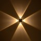 GLOBOSTAR® HIKARI 60686 Μοντέρνο Φωτιστικό Τοίχου - Απλίκα LED 8W 1000lm 30° AC 220-240V Αδιάβροχο IP65 Θερμό Λευκό 2700K - CREE XPE Chip & TÜV SÜD Driver - Μαύρο Ματ - Μ9 x Π4 x Υ9cm - 5 Χρόνια Εγγύηση