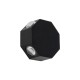 GLOBOSTAR® HIKARI 60687 Μοντέρνο Φωτιστικό Τοίχου - Απλίκα LED 8W 1000lm 30° AC 220-240V Αδιάβροχο IP65 Θερμό Λευκό 2700K - CREE XPE Chip & TÜV SÜD Driver - Μαύρο Ματ - Μ10 x Π4 x Υ10cm - 5 Χρόνια Εγγύηση