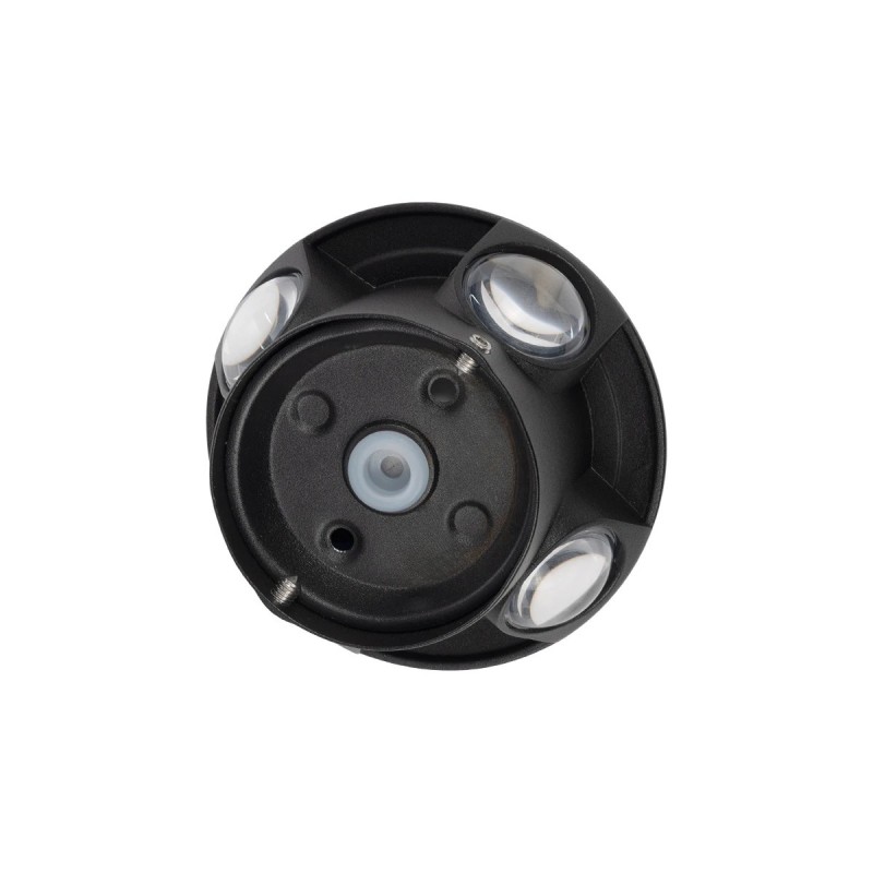 GLOBOSTAR® SOL 60689 Μοντέρνο Φωτιστικό Τοίχου - Απλίκα LED 8W 1000lm 30° AC 220-240V Αδιάβροχο IP65 Θερμό Λευκό 2700K - CREE XPE Chip & TÜV SÜD Driver - Μαύρο Ματ - Μ10 x Π5 x Υ10cm - 5 Χρόνια Εγγύηση