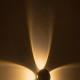 GLOBOSTAR® SOL 60689 Μοντέρνο Φωτιστικό Τοίχου - Απλίκα LED 8W 1000lm 30° AC 220-240V Αδιάβροχο IP65 Θερμό Λευκό 2700K - CREE XPE Chip & TÜV SÜD Driver - Μαύρο Ματ - Μ10 x Π5 x Υ10cm - 5 Χρόνια Εγγύηση
