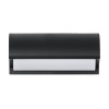 GLOBOSTAR® HORIZON 60693 Φωτιστικό Τοίχου - Απλίκα Εσωτερικού/Εξωτερικού Χώρου LED 15W 1575lm 120° AC175-265V Αδιάβροχο IP65 - Πλαστικό Σώμα - Φυσικό λευκό 4500K - Μ23.5 x Π11 x Υ10cm - Μαύρο - Bridgelux Chip - 3 Χρόνια Εγγύηση