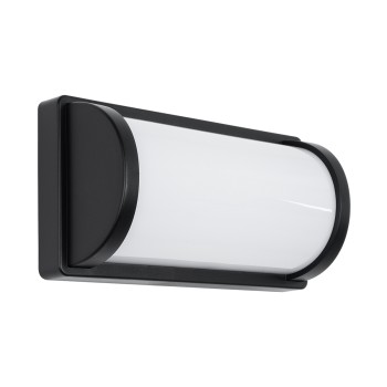 GLOBOSTAR® CELESTIAL 60696 Μοντέρνο Φωτιστικό Τοίχου - Απλίκα LED 15W 1575lm 120° AC 220-240V Αδιάβροχο IP65 Φυσικό Λευκό 4500K - Bridgelux SMD Chip - Μαύρο Ματ - Μ26 x Π9 x Υ13.5cm - 3 Χρόνια Εγγύηση