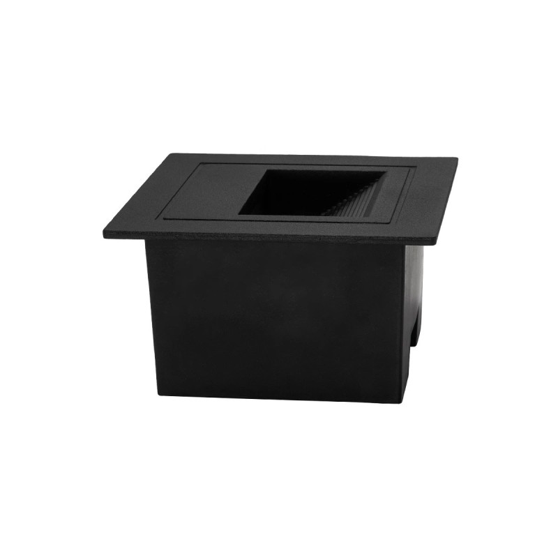 kelvo® STEPART KLV-101-0077 Χωνευτό Φωτιστικό Σκαλοπατιού / Διαδρόμου LED 3W 375lm 45° AC 220-240V Αδιάβροχο IP65 Θερμό Λευκό 2700K - Lumileds SMD Chip & TÜV SÜD Driver - Μαύρο Ματ - Μ8.5 x Π5 x Υ8.5cm / Q6.7 x 6.7cm - 5 Χρόνια Εγγύηση