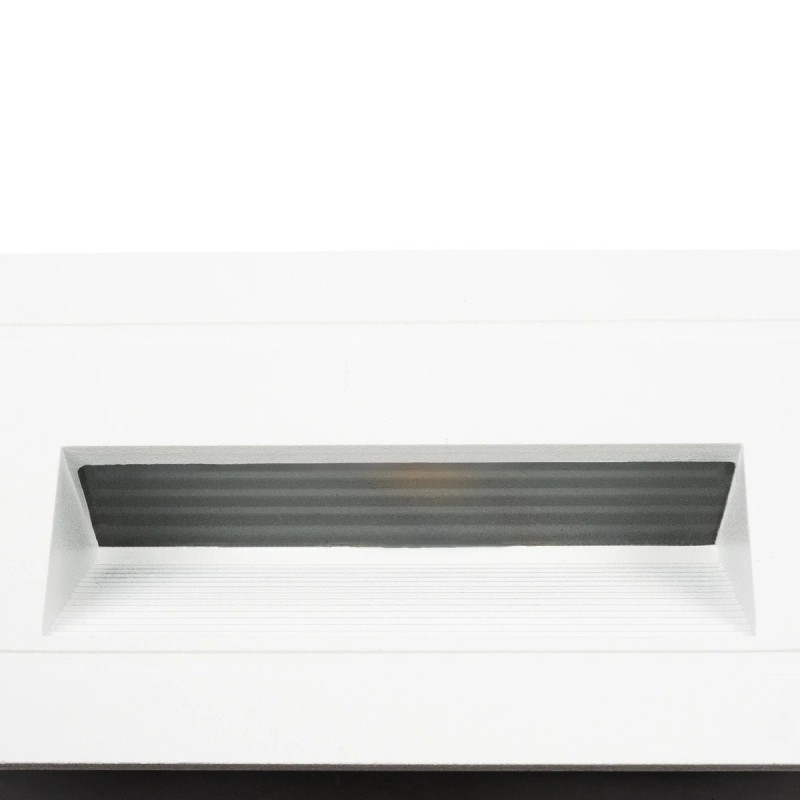kelvo® STEPART KLV-101-0082 Χωνευτό Φωτιστικό Σκαλοπατιού / Διαδρόμου LED 3W 375lm 45° AC 220-240V Αδιάβροχο IP65 Θερμό Λευκό 2700K - Lumileds SMD Chip & TÜV SÜD Driver - Λευκό Ματ - Μ10.5 x Π4.5 x Υ6cm / Q9.12 x 4.49cm - 5 Χρόνια Εγγύηση