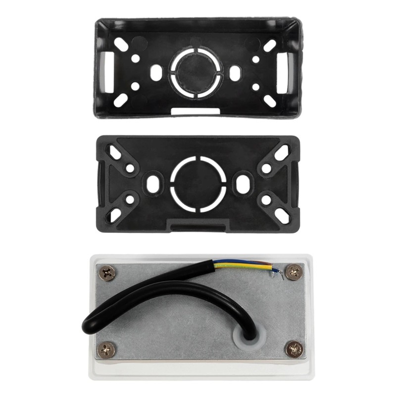 kelvo® STEPART KLV-101-0082 Χωνευτό Φωτιστικό Σκαλοπατιού / Διαδρόμου LED 3W 375lm 45° AC 220-240V Αδιάβροχο IP65 Θερμό Λευκό 2700K - Lumileds SMD Chip & TÜV SÜD Driver - Λευκό Ματ - Μ10.5 x Π4.5 x Υ6cm / Q9.12 x 4.49cm - 5 Χρόνια Εγγύηση