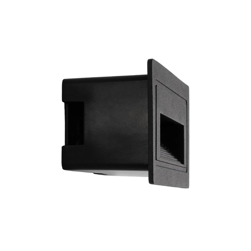 kelvo® STEPART KLV-101-0080 Χωνευτό Φωτιστικό Σκαλοπατιού / Διαδρόμου LED 3W 375lm 45° AC 220-240V Αδιάβροχο IP65 Θερμό Λευκό 2700K - Lumileds SMD Chip & TÜV SÜD Driver - Μαύρο Ματ - Μ10.5 x Π4.5 x Υ6cm / Q9.1 x 4.5cm - 5 Χρόνια Εγγύηση