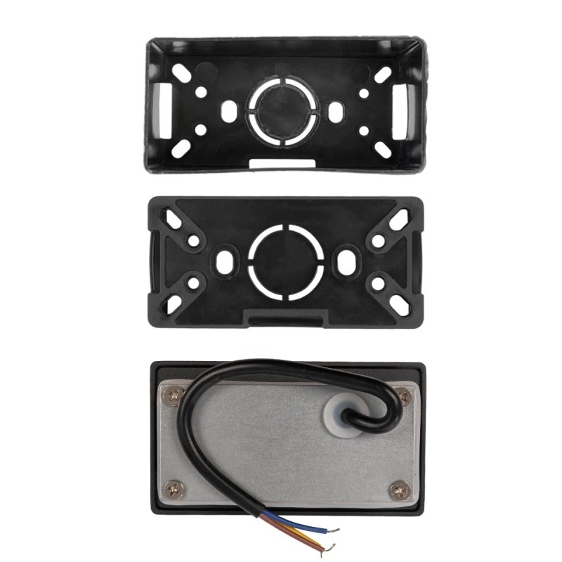 kelvo® STEPART KLV-101-0080 Χωνευτό Φωτιστικό Σκαλοπατιού / Διαδρόμου LED 3W 375lm 45° AC 220-240V Αδιάβροχο IP65 Θερμό Λευκό 2700K - Lumileds SMD Chip & TÜV SÜD Driver - Μαύρο Ματ - Μ10.5 x Π4.5 x Υ6cm / Q9.1 x 4.5cm - 5 Χρόνια Εγγύηση