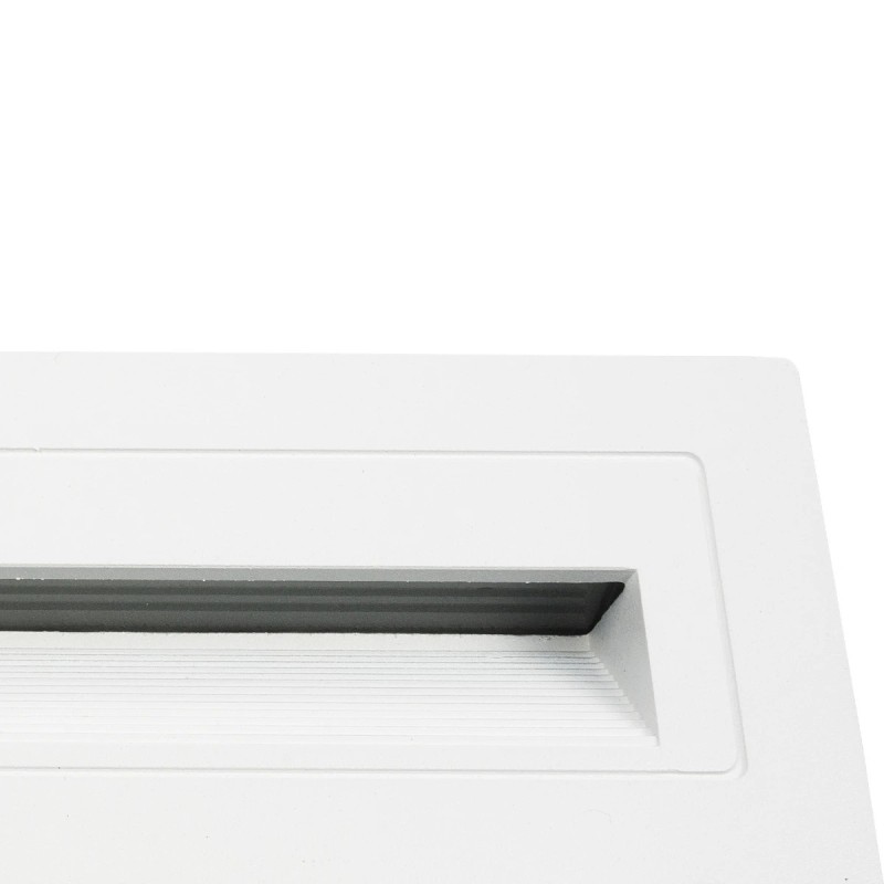 kelvo® STEPART KLV-101-0088 Χωνευτό Φωτιστικό Σκαλοπατιού / Διαδρόμου LED 4W 500lm 45° AC 220-240V Αδιάβροχο IP65 Θερμό Λευκό 2700K - Lumileds SMD Chip & TÜV SÜD Driver - Λευκό Ματ - Μ21 x Π5.5 x Υ6.5cm / Q20.3 x 5.6cm - 5 Χρόνια Εγγύηση