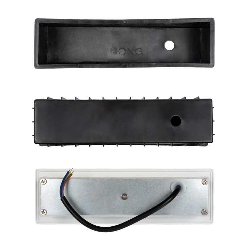 kelvo® STEPART KLV-101-0088 Χωνευτό Φωτιστικό Σκαλοπατιού / Διαδρόμου LED 4W 500lm 45° AC 220-240V Αδιάβροχο IP65 Θερμό Λευκό 2700K - Lumileds SMD Chip & TÜV SÜD Driver - Λευκό Ματ - Μ21 x Π5.5 x Υ6.5cm / Q20.3 x 5.6cm - 5 Χρόνια Εγγύηση