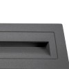 kelvo® STEPART KLV-101-0087 Χωνευτό Φωτιστικό Σκαλοπατιού / Διαδρόμου LED 4W 500lm 45° AC 220-240V Αδιάβροχο IP65 Θερμό Λευκό 2700K - Lumileds SMD Chip & TÜV SÜD Driver - Γκρι Ανθρακί Ματ - Μ21 x Π5.5 x Υ6.5cm / Q20.3 x 5.6cm - 5 Χρόνια Εγγύηση
