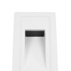 kelvo® STEPART KLV-101-0091 Χωνευτό Φωτιστικό Σκαλοπατιού / Διαδρόμου LED 3W 375lm 45° AC 220-240V Αδιάβροχο IP65 Θερμό Λευκό 2700K - Lumileds SMD Chip & TÜV SÜD Driver - Λευκό Ματ - Μ6 x Π5.5 x Υ10cm / Q5 x 9.6cm - 5 Χρόνια Εγγύηση