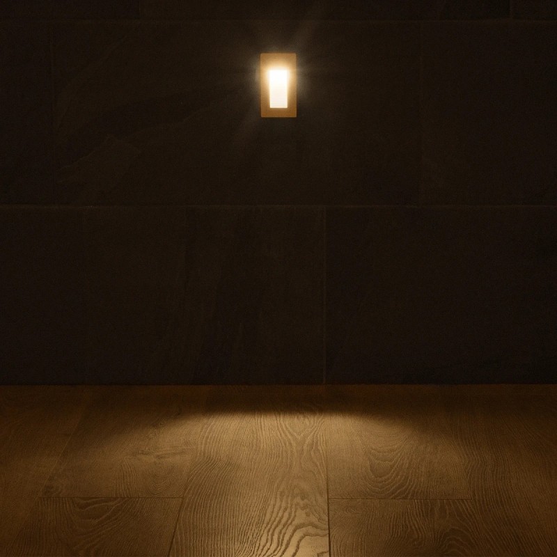 kelvo® STEPART KLV-101-0091 Χωνευτό Φωτιστικό Σκαλοπατιού / Διαδρόμου LED 3W 375lm 45° AC 220-240V Αδιάβροχο IP65 Θερμό Λευκό 2700K - Lumileds SMD Chip & TÜV SÜD Driver - Λευκό Ματ - Μ6 x Π5.5 x Υ10cm / Q5 x 9.6cm - 5 Χρόνια Εγγύηση