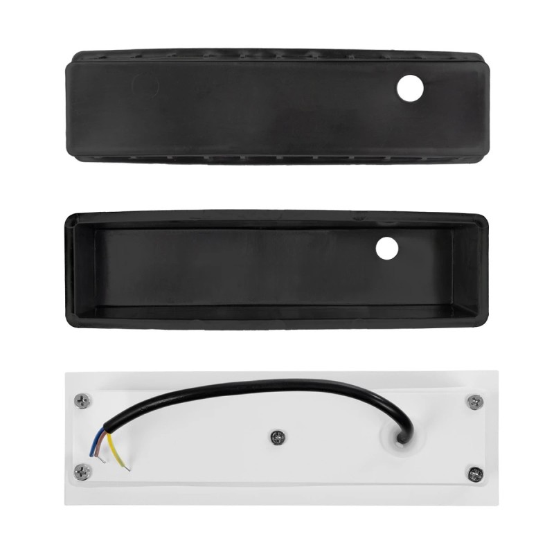 kelvo® STEPART KLV-101-0094 Χωνευτό Φωτιστικό Σκαλοπατιού / Διαδρόμου LED 3W 375lm 45° AC 220-240V Αδιάβροχο IP65 Θερμό Λευκό 2700K - Lumileds SMD Chip & TÜV SÜD Driver - Λευκό Ματ - Μ6.5 x Π6.5 x Υ21cm / Q5.4 x 18.9cm - 5 Χρόνια Εγγύηση