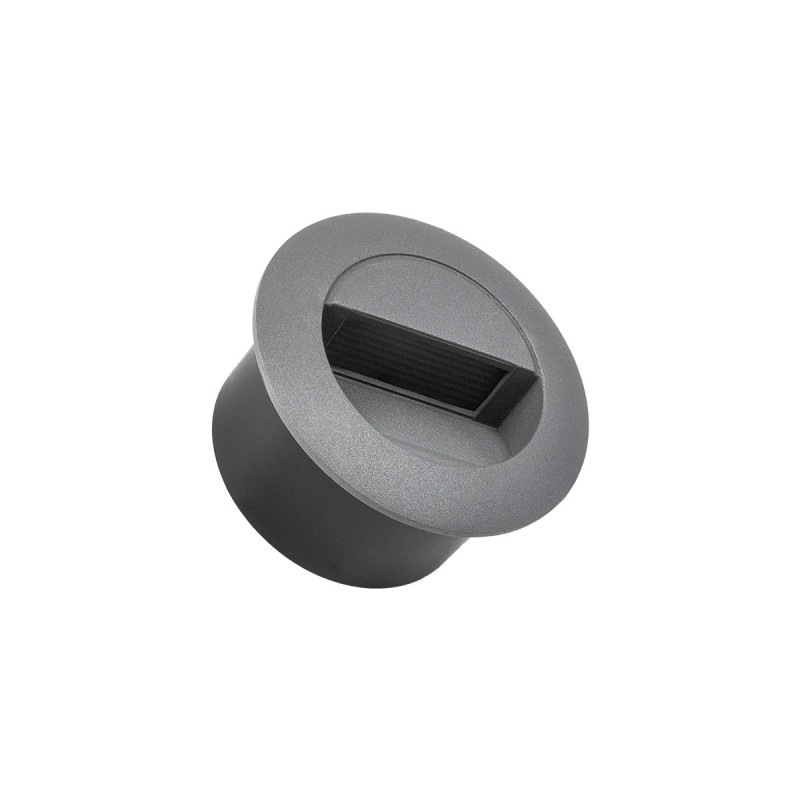 kelvo® STEPART KLV-101-0075 Χωνευτό Φωτιστικό Σκαλοπατιού / Διαδρόμου LED 3W 375lm 45° AC 220-240V Αδιάβροχο IP65 Θερμό Λευκό 2700K - Lumileds SMD Chip & TÜV SÜD Driver - Γκρι Ανθρακί Ματ - Μ8.3 x Π4.5 x Υ8.3cm / Q6.6 x 6.6cm - 5 Χρόνια Εγγύηση