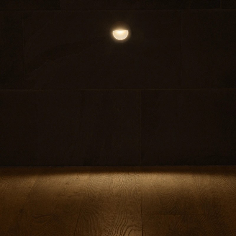 kelvo® STEPART KLV-101-0075 Χωνευτό Φωτιστικό Σκαλοπατιού / Διαδρόμου LED 3W 375lm 45° AC 220-240V Αδιάβροχο IP65 Θερμό Λευκό 2700K - Lumileds SMD Chip & TÜV SÜD Driver - Γκρι Ανθρακί Ματ - Μ8.3 x Π4.5 x Υ8.3cm / Q6.6 x 6.6cm - 5 Χρόνια Εγγύηση