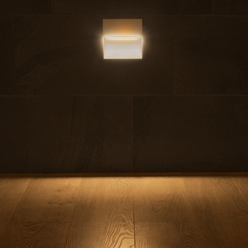 kelvo® STEPART KLV-101-0106 Φωτιστικό Σκαλοπατιού / Διαδρόμου LED 4W 500lm 45° AC 220-240V Αδιάβροχο IP65 Θερμό Λευκό 2700K - Lumileds SMD Chip & TÜV SÜD Driver - Λευκό Ματ - Μ15 x Π3.5 x Υ15cm - 5 Χρόνια Εγγύηση