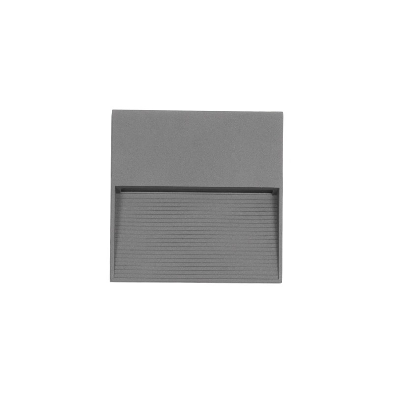 kelvo® STEPART KLV-101-0105 Φωτιστικό Σκαλοπατιού / Διαδρόμου LED 4W 500lm 45° AC 220-240V Αδιάβροχο IP65 Θερμό Λευκό 2700K - Lumileds SMD Chip & TÜV SÜD Driver - Γκρι Ανθρακί Ματ - Μ15 x Π3.5 x Υ15cm - 5 Χρόνια Εγγύηση