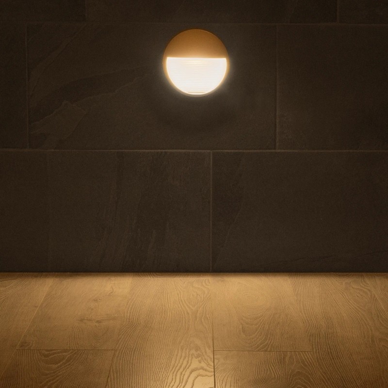 kelvo® STEPART KLV-101-0097 Φωτιστικό Σκαλοπατιού / Διαδρόμου LED 3W 375lm 45° AC 220-240V Αδιάβροχο IP65 Θερμό Λευκό 2700K - Lumileds SMD Chip & TÜV SÜD Driver - Λευκό Ματ - Μ16 x Π8 x Υ16cm - 5 Χρόνια Εγγύηση