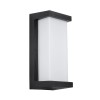 GLOBOSTAR® LOFT 60758 Φωτιστικό Τοίχου - Απλίκα Εσωτερικού/Εξωτερικού Χώρου LED 18W 1890lm 120° AC175-265V Αδιάβροχο IP65 - Πλαστικό Σώμα - Φυσικό λευκό 4500K - Μ24.5 x Π11 x Υ9.5cm - Μαύρο - Bridgelux Chip - 3 Χρόνια Εγγύηση
