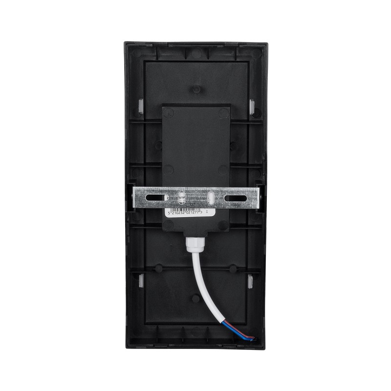 GLOBOSTAR® LOFT 60758 Φωτιστικό Τοίχου - Απλίκα Εσωτερικού/Εξωτερικού Χώρου LED 18W 1890lm 120° AC175-265V Αδιάβροχο IP65 - Πλαστικό Σώμα - Φυσικό λευκό 4500K - Μ24.5 x Π11 x Υ9.5cm - Μαύρο - Bridgelux Chip - 3 Χρόνια Εγγύηση