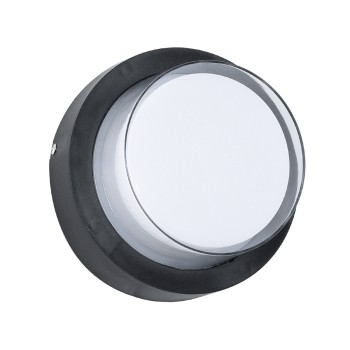 GLOBOSTAR® NEXUS 60761 Μοντέρνο Φωτιστικό Τοίχου - Απλίκα LED 10W 1050lm 120° AC 220-240V Αδιάβροχο IP65 Φυσικό Λευκό 4500K - Bridgelux SMD Chip - Μαύρο Ματ - Μ17 x Π17 x Υ9cm - 3 Χρόνια Εγγύηση