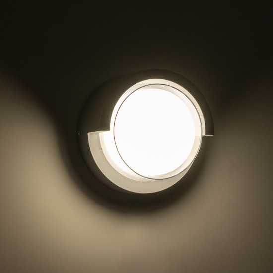 GLOBOSTAR® APEX 60765 Φωτιστικό Τοίχου - Απλίκα Εσωτερικού/Εξωτερικού Χώρου LED 10W 1050lm 120° AC175-265V Αδιάβροχο IP65 - Πλαστικό Σώμα - Φυσικό λευκό 4500K - Φ17 x Υ9cm - Γκρι - Bridgelux Chip - 3 Χρόνια Εγγύηση GLOBOSTAR® APEX 60765 Φωτιστικό Τοίχου - Απλίκα Εσωτερικού/Εξωτερικού Χώρου LED 10W 1050lm 120° AC175-265V Αδιάβροχο IP65 - Πλαστικό Σώμα - Φυσικό λευκό 4500K - Φ17 x Υ9cm - Γκρι - Bridgelux Chip - 3 Χρόνια Εγγύηση