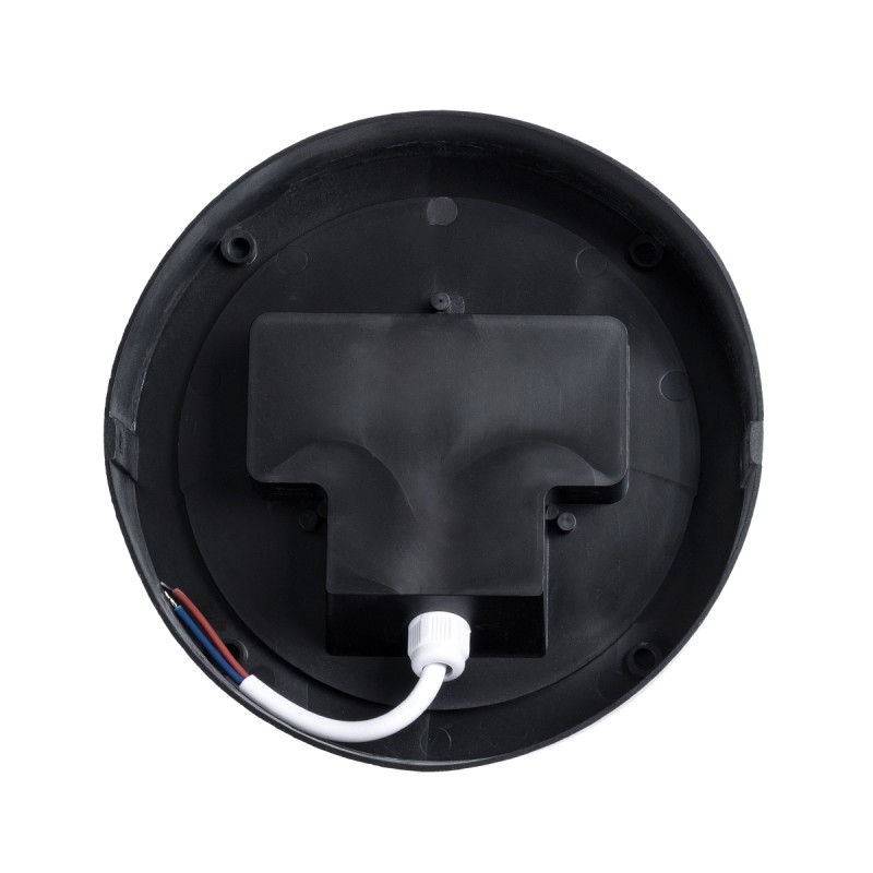 GLOBOSTAR® APEX 60766 Φωτιστικό Τοίχου - Απλίκα Εσωτερικού/Εξωτερικού Χώρου LED 10W 1050lm 120° AC175-265V Αδιάβροχο IP65 - Πλαστικό Σώμα - Φυσικό λευκό 4500K - Φ17 x Υ9cm - Λευκό - Bridgelux Chip - 3 Χρόνια Εγγύηση