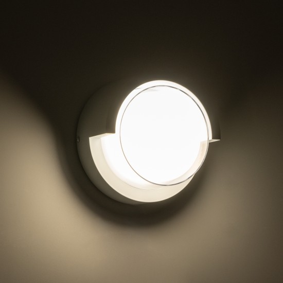 GLOBOSTAR® APEX 60766 Φωτιστικό Τοίχου - Απλίκα Εσωτερικού/Εξωτερικού Χώρου LED 10W 1050lm 120° AC175-265V Αδιάβροχο IP65 - Πλαστικό Σώμα - Φυσικό λευκό 4500K - Φ17 x Υ9cm - Λευκό - Bridgelux Chip - 3 Χρόνια Εγγύηση GLOBOSTAR® APEX 60766 Φωτιστικό Τοίχου - Απλίκα Εσωτερικού/Εξωτερικού Χώρου LED 10W 1050lm 120° AC175-265V Αδιάβροχο IP65 - Πλαστικό Σώμα - Φυσικό λευκό 4500K - Φ17 x Υ9cm - Λευκό - Bridgelux Chip - 3 Χρόνια Εγγύηση