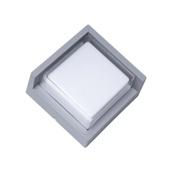 GLOBOSTAR® APEX 60771 Φωτιστικό Τοίχου - Απλίκα Εσωτερικού/Εξωτερικού Χώρου LED 10W 1050lm 120° AC175-265V Αδιάβροχο IP65 - Πλαστικό Σώμα - Φυσικό λευκό 4500K - Μ17 x Π17 x Υ9cm - Γκρι - Bridgelux Chip - 3 Χρόνια Εγγύηση GLOBOSTAR® APEX 60771 Φωτιστικό Τοίχου - Απλίκα Εσωτερικού/Εξωτερικού Χώρου LED 10W 1050lm 120° AC175-265V Αδιάβροχο IP65 - Πλαστικό Σώμα - Φυσικό λευκό 4500K - Μ17 x Π17 x Υ9cm - Γκρι - Bridgelux Chip - 3 Χρόνια Εγγύηση