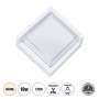GLOBOSTAR® APEX 60772 Μοντέρνο Φωτιστικό Τοίχου - Απλίκα LED 10W 1050lm 120° AC 220-240V Αδιάβροχο IP65 Φυσικό Λευκό 4500K - Bridgelux SMD Chip - Λευκό Ματ - Μ17 x Π17 x Υ9cm - 3 Χρόνια Εγγύηση