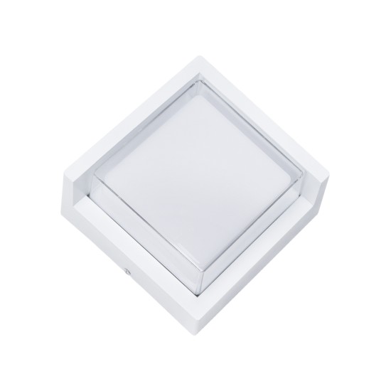 GLOBOSTAR® APEX 60772 Φωτιστικό Τοίχου - Απλίκα Εσωτερικού/Εξωτερικού Χώρου LED 10W 1050lm 120° AC175-265V Αδιάβροχο IP65 - Πλαστικό Σώμα - Φυσικό λευκό 4500K - Μ17 x Π17 x Υ9cm - Λευκό - Bridgelux Chip - 3 Χρόνια Εγγύηση GLOBOSTAR® APEX 60772 Φωτιστικό Τοίχου - Απλίκα Εσωτερικού/Εξωτερικού Χώρου LED 10W 1050lm 120° AC175-265V Αδιάβροχο IP65 - Πλαστικό Σώμα - Φυσικό λευκό 4500K - Μ17 x Π17 x Υ9cm - Λευκό - Bridgelux Chip - 3 Χρόνια Εγγύηση